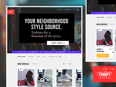 Thrift Store Website Concept