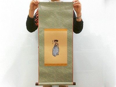 미인도 'Miindo' (Portrait of a Beauty) craft crossstitch embroidery handmade illustration joojaebum korea miindo pixelart portrait sew stitch