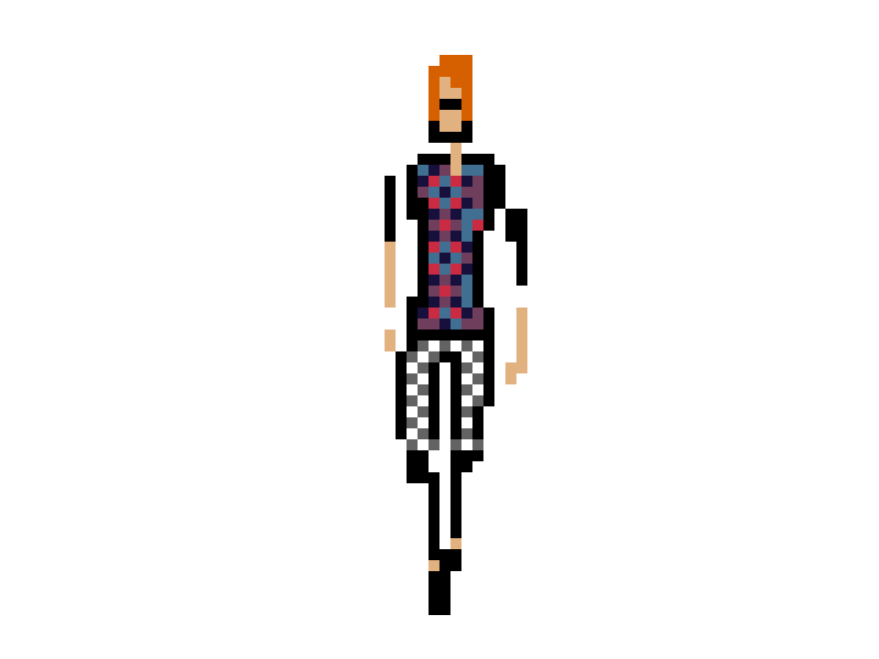 Pixel Homme 8bit animation artwork dot fashion gif guy homme pixel pixelart retro walking