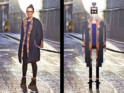 8bit fashion 8bit 8bitart dot elle fashion illustration magazine photo pixel pixelart retro street