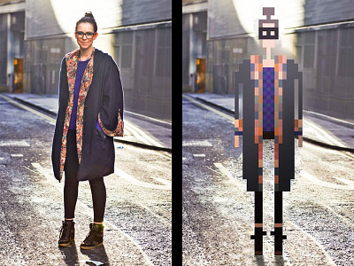 8bit fashion 8bit 8bitart dot elle fashion illustration magazine photo pixel pixelart retro street