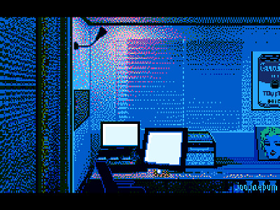 Workspace 8bit dot office pixel pixelart retro workspace