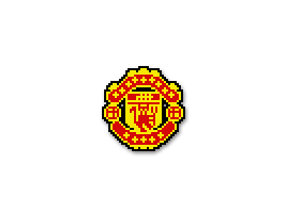 Manchester United FC 8bit dot football league manchesterunited pixel pixelart premier retro