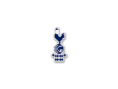 Tottenham Hotspur FC 8bit dot football league pixel pixelart premier retro tottenham