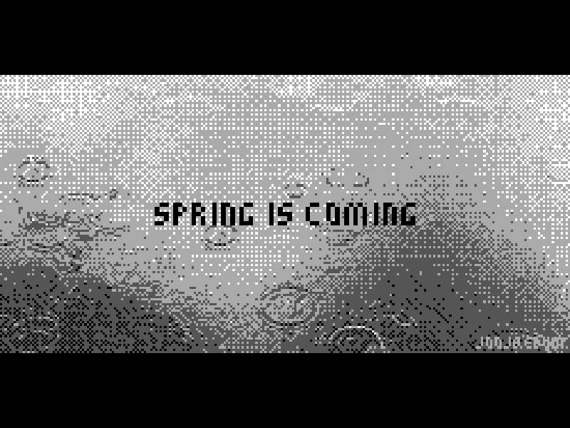Spring is coming 8bit animation dot gif pixelart rain retro spring