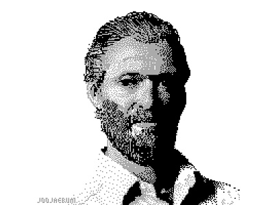 Vincent Van Gogh illustration joojaebum pixelart popart portrait van gogh