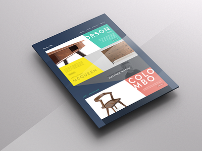 Matthew Hilton Store Concept app designer furniture store ui web