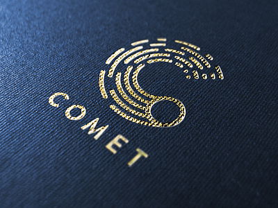 Comet branding c logo logomark space