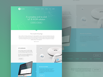 Helium concept css home homepage html site web website