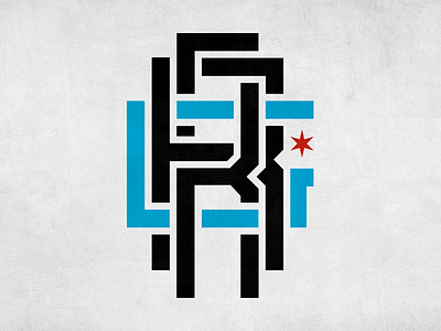 RGR Chicago Monogram chicago logo monogram