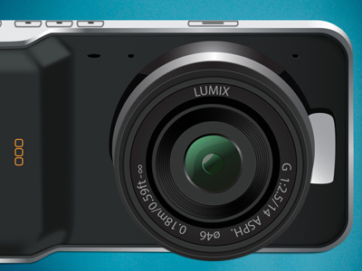 Blackmagic Pocket Cinema Camera Mockup design illustration mockup