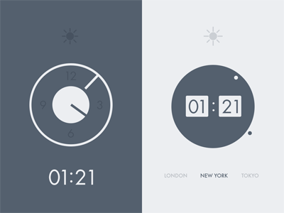 Clocks clock flat minimal minimalist simple time