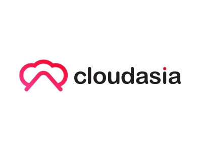 cloudasia Logo design clean cloud logo design modern logo startup logo
