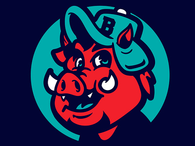 B for Hog design graphic design illustration logo vector