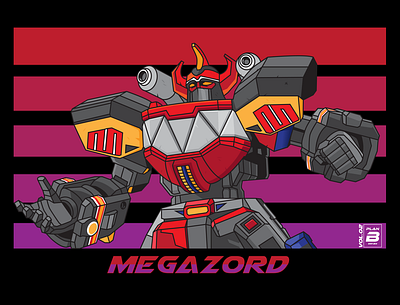 MegaZord design graphic design illustration logo typography vector