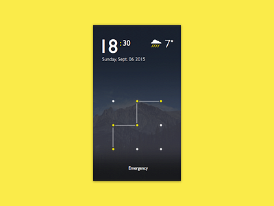 Android Lock Screen android concept date lock screen time weather