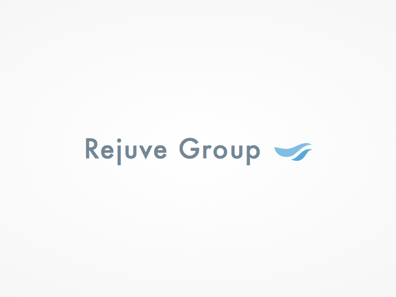 RejuveGroup logo product cosmetic dermal calm flat simple beautiful logo