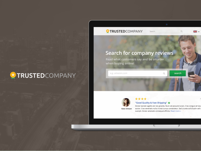 Trustedcompany.com Home page - 2015 web design web ux ui review platform reviews companies trust trustedcompany