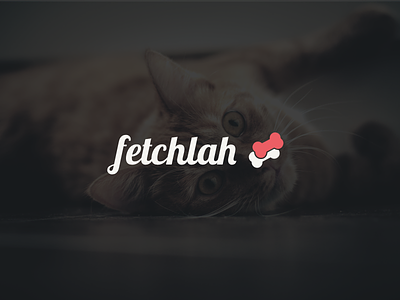 Fetchlah - Logo proposal animal cat dog fetch identity logo pet proposal startup