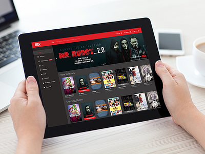 iFlix Dashboard (iPad view)