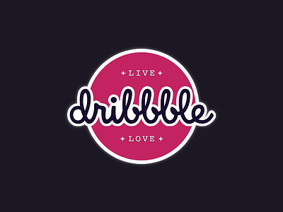 Dribbble Sticker - Live Dribbble Love design dribbble live love sticker