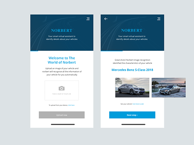 Norbert | Virtual Assistant app car app image image recognition mobile norbert smart steps ui vehicle virtual assistant