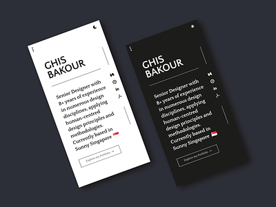 Design Portfolio | Dark Mode app brand dark design mobile mode pwa web