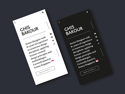 Design Portfolio | Dark Mode