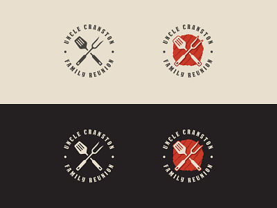Uncle Cranston Logo badge brand identity cookout cranston logo personal mark streamer streaming