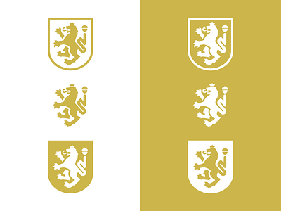Personal Symbol (Heraldic) WIP coat of arms gold heraldic lion personal symbol wip
