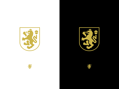 Personal Symbol (Heraldic) WIP2 coat of arms gold heraldic lion personal symbol wip