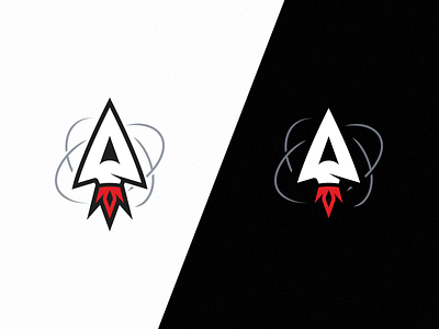 Astral logo astral gaming logo rocket space symbol trail