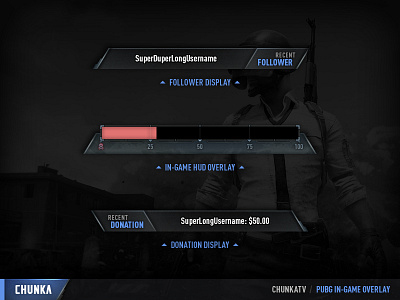 ChunkaTV PUBG In-game overlay