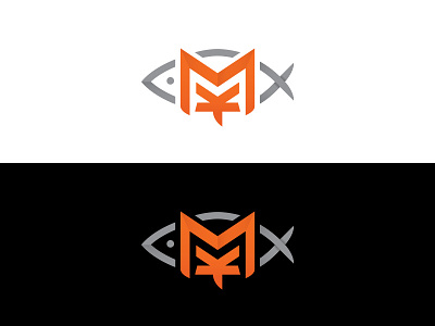 Myttern Logo brand fish logo monogram personal streamer