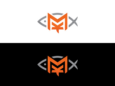 Myttern Logo brand fish logo monogram personal streamer