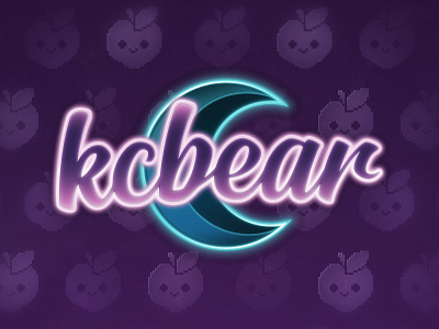 kcbear Stream Package (v2) kcbear moon neon overlay package pink purple space stream streamer teal twitch