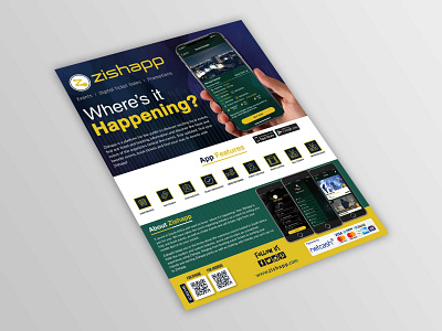 mobile app promotion flyer, brochure and roll up videocontent