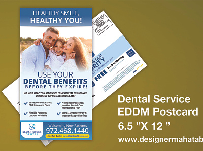 Dental Service EDDM Postcard