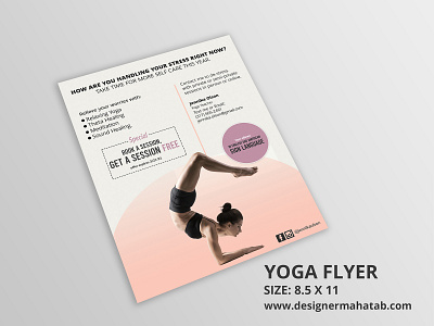 Yoga  #Flyer #EDDM #Postcard design