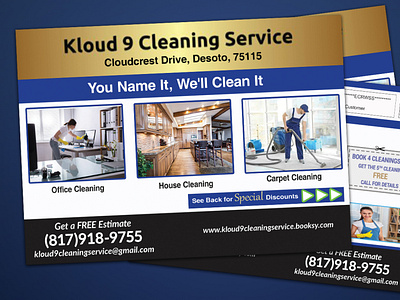 Clining service postcard