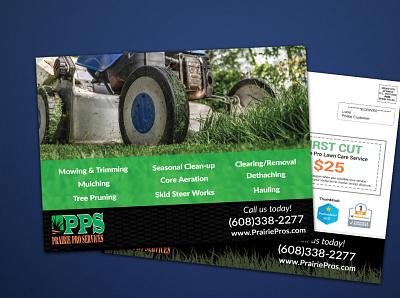 lawn care service EDDM postcard