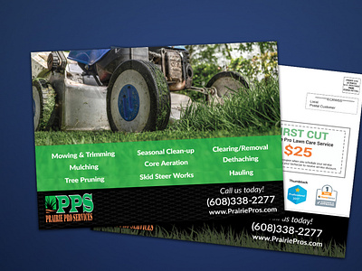 lawn care service EDDM postcard