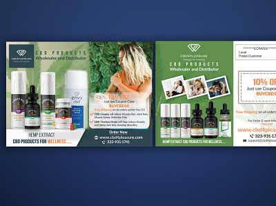 CBD product EDDM postcard