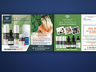 CBD product EDDM postcard