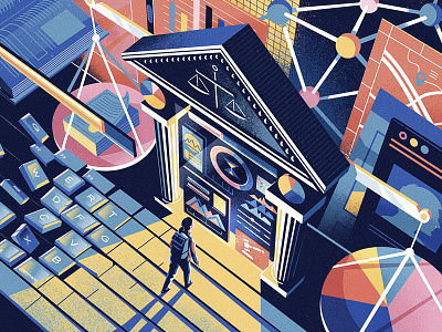 The Economist Future Of Law by Jason Solo on Dribbble