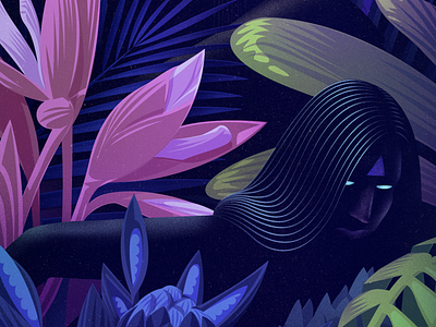 Flora & Fauna art direction colourful design editorial floral graphic illustration jason solo melbourne mysterious vector