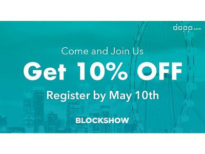 Showcase Your Dapp at Blockshow Asia 2019 — Limited Offer design