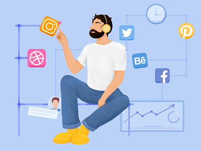 Social Media illustration