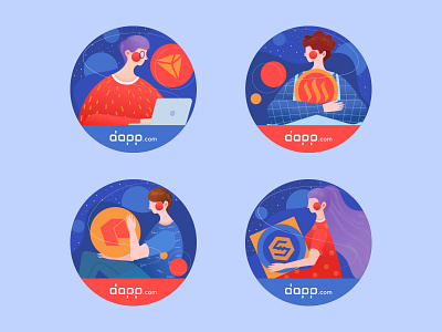 Dapp.com Stickers