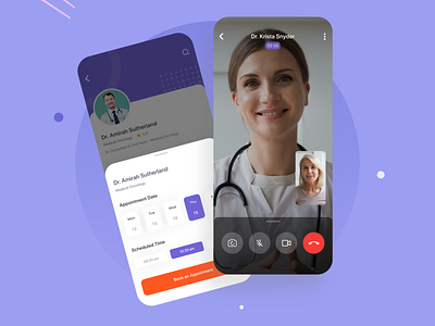 Medical app - Doctor Appointment Mobile App adobexd android app appdesign branding design figma graphic design illustration ios iphone logo ui uidesign uiuxdesign